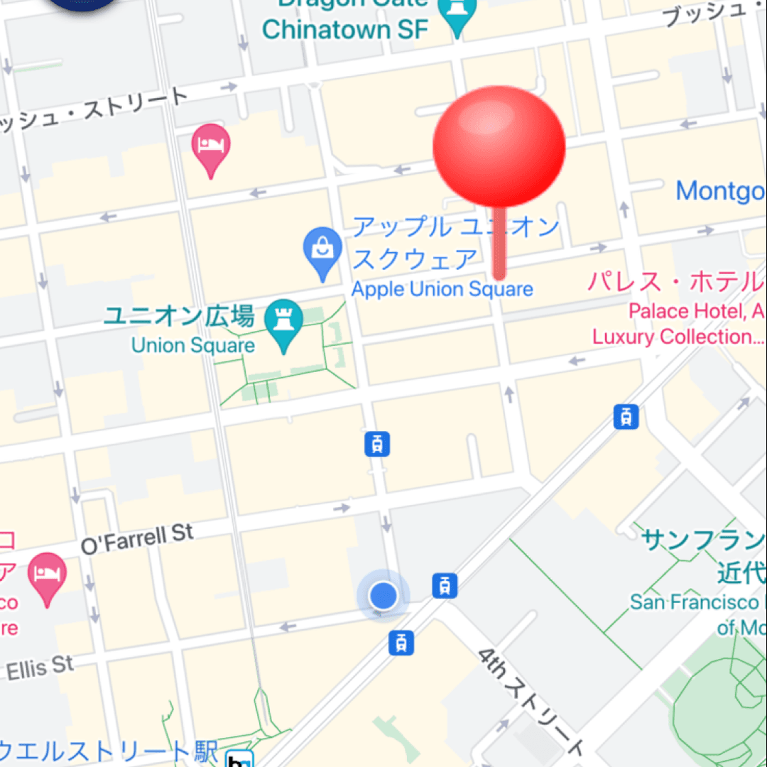 マップで地点登録